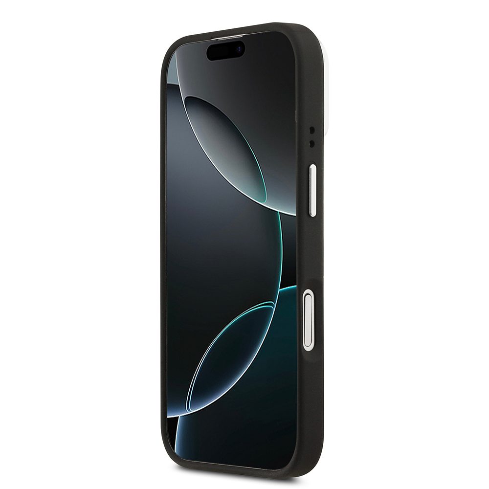 Apple iPhone 17 Kılıf Lacoste Orjinal Lisanslı M-safe Şarj Özellikli PU Pike Desenli Standlı Metal Logolu Kapak - 6