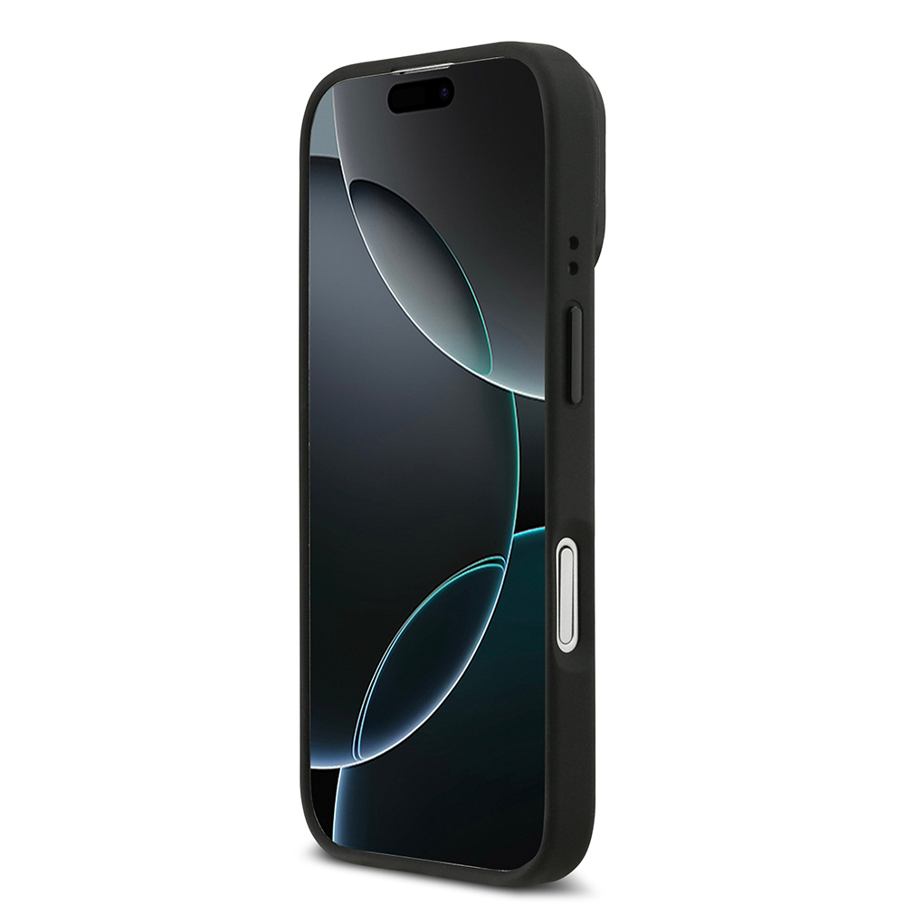 Apple iPhone 17 Kılıf Lacoste Orjinal Lisanslı M-safe Şarj Özellikli Standlı PU Deri Karışık Monogram Desenli Kapak - 6