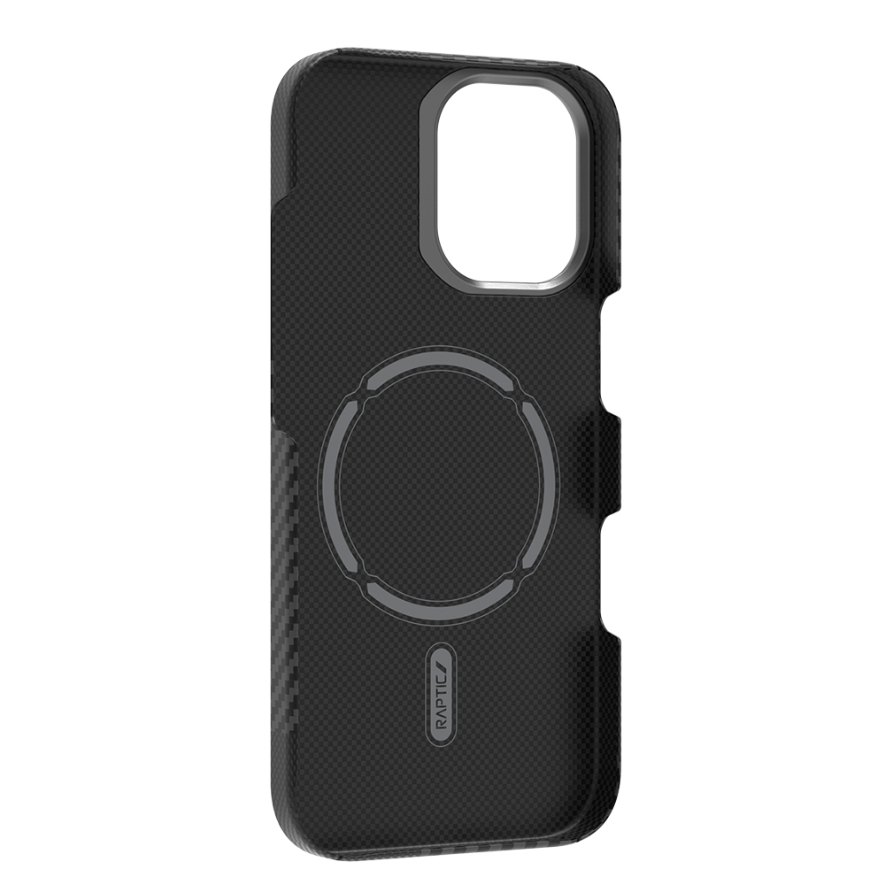 Apple iPhone 17 Kılıf M-safe Şarj Özellikli 600D Metal Kamera Çerçeveli Raptic Aramid Fiber Geotik Serisi Kapak - 4