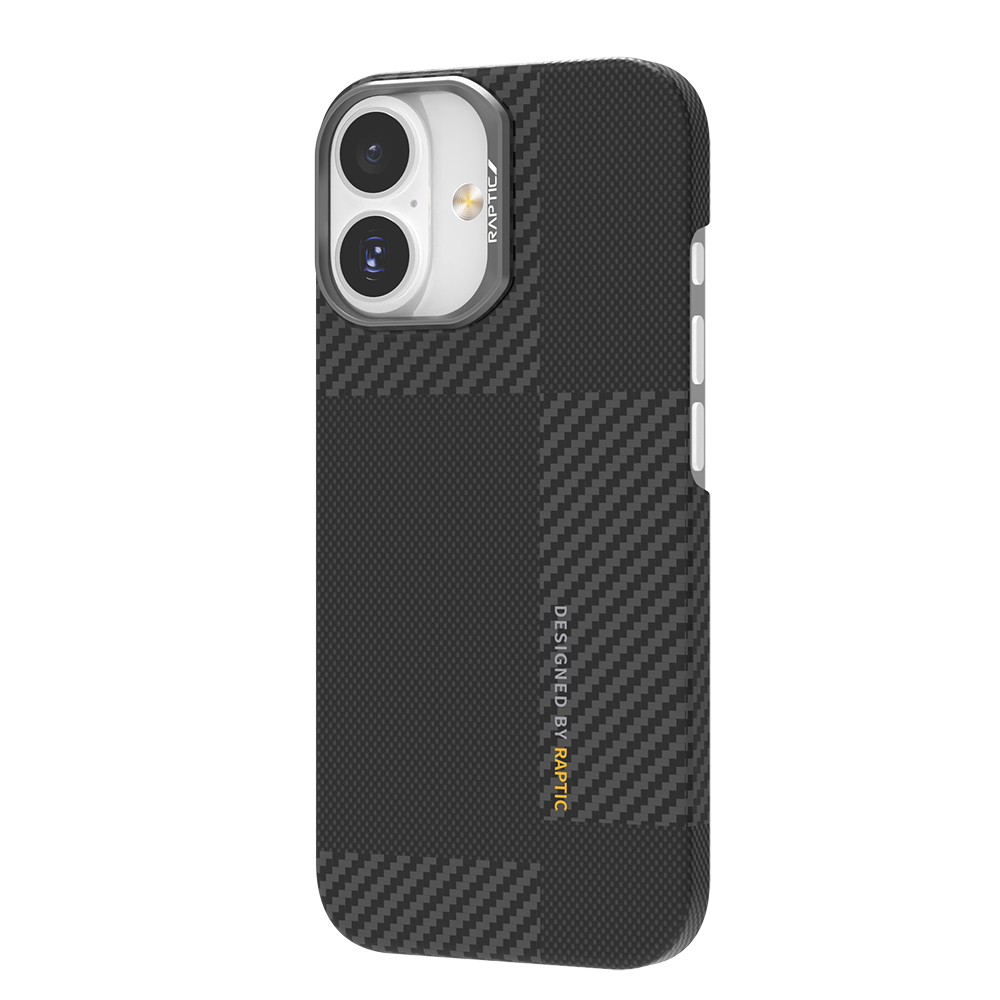 Apple iPhone 17 Kılıf M-safe Şarj Özellikli 600D Metal Kamera Çerçeveli Raptic Aramid Fiber Geotik Serisi Kapak - 5