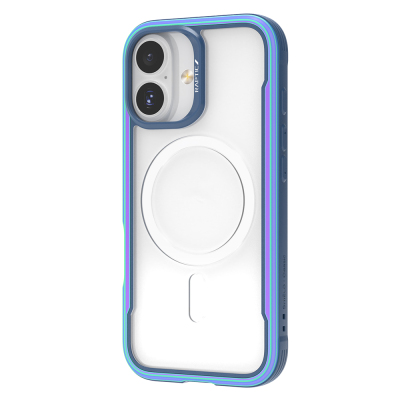 Apple iPhone 17 Kılıf M-safe Şarj Özellikli Airbagli Raptic Shield Serisi Şeffaf Arka Yüzey Kapak Colorful