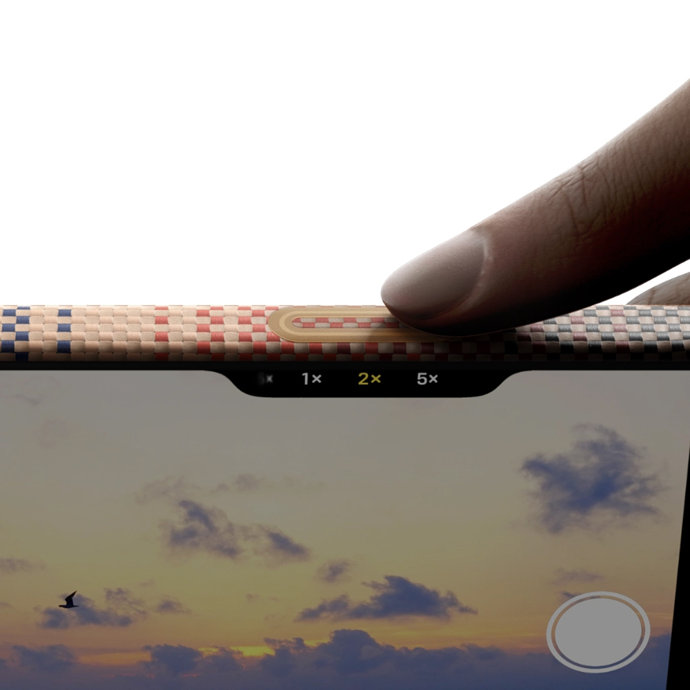 Apple iPhone 17 Kılıf M-safe Şarj Özellikli Aramid Fiber Pitaka Tactile Woven Sunset-Moonrise Serisi Sunset Kapak - 12