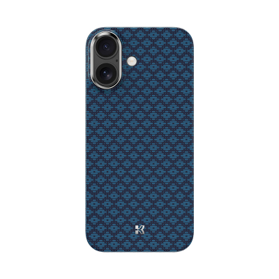 Apple iPhone 17 Kılıf M-Safe Şarj Özellikli Benks ArmorAir ArmorGrid Serisi Kevlar Kapak Mavi