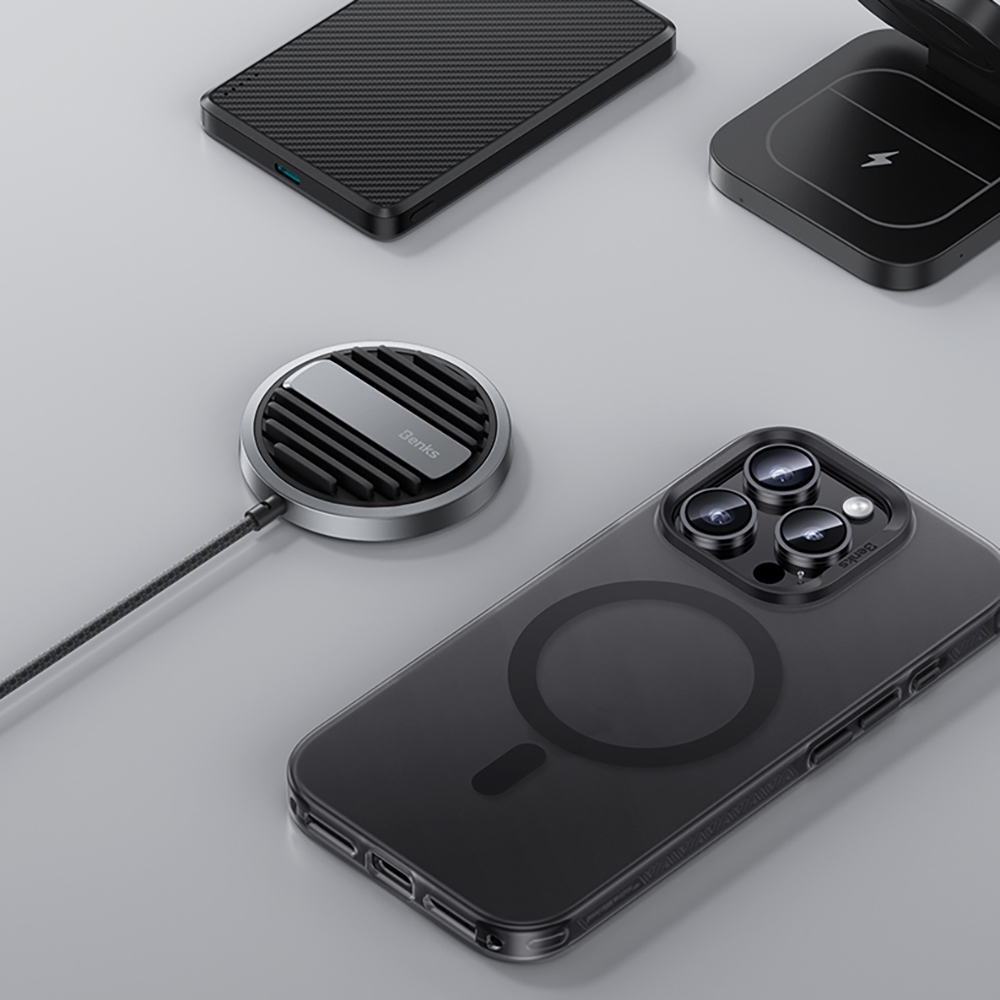 Apple iPhone 17 Kılıf M-safe Şarj Özellikli Benks Lucid Armor Kapak - 8