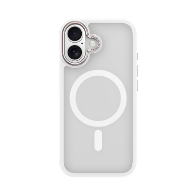 Apple iPhone 17 Kılıf M-safe Şarj Özellikli Benks Mist Protective Kapak Beyaz