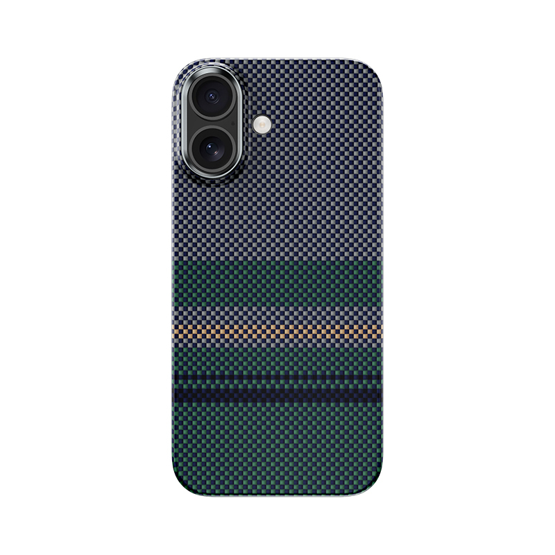 Apple iPhone 17 Kılıf M-safe Şarj Özellikli Karbon Fiber Tasarımlı Benks Aurora ArmorAir Kevlar Kapak - 2