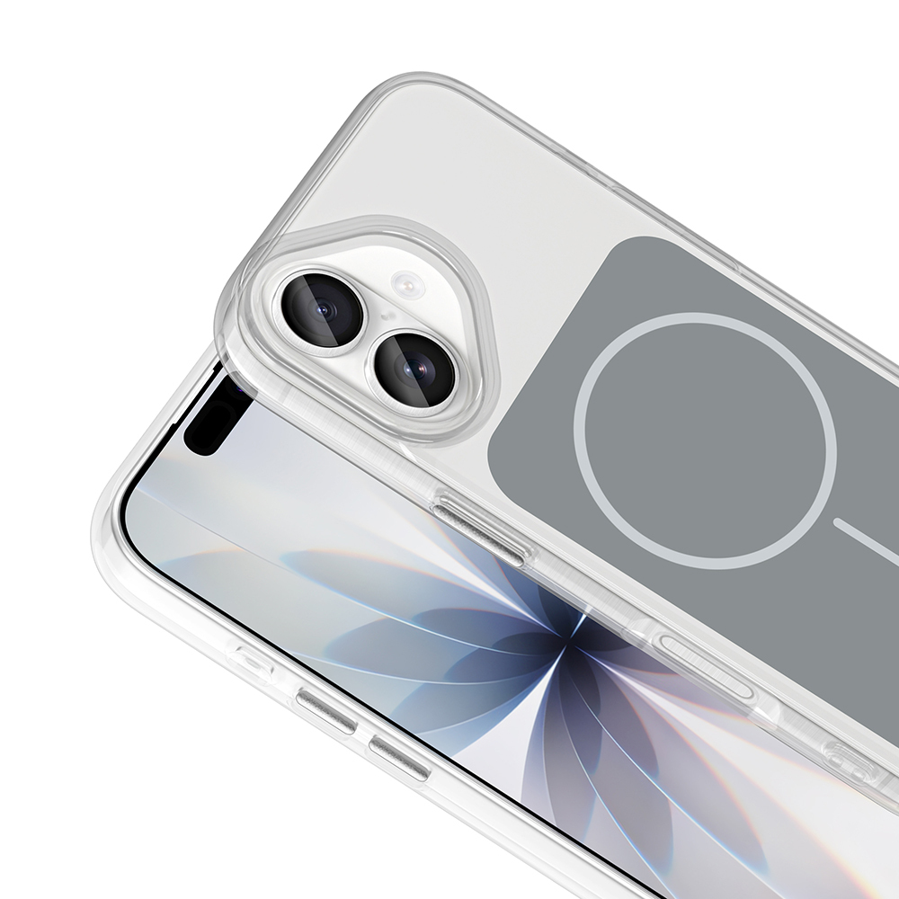 Apple iPhone 17 Kılıf M-Safe Şarj Özellikli Metal Buton Tasarımlı Zore İkonik Sert Silikon Kapak - 13