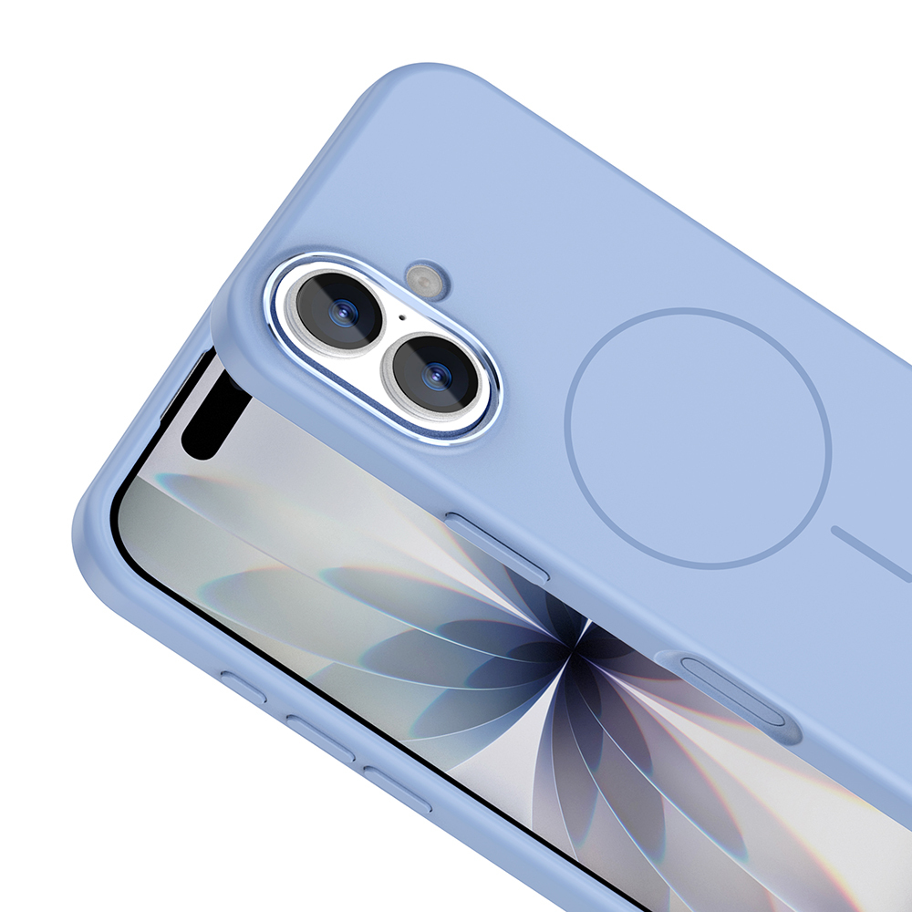 Apple iPhone 17 Kılıf M-Safe Şarj Özellikli Metal Kamera Çerçeveli Zore Edi Silikon Kapak - 13