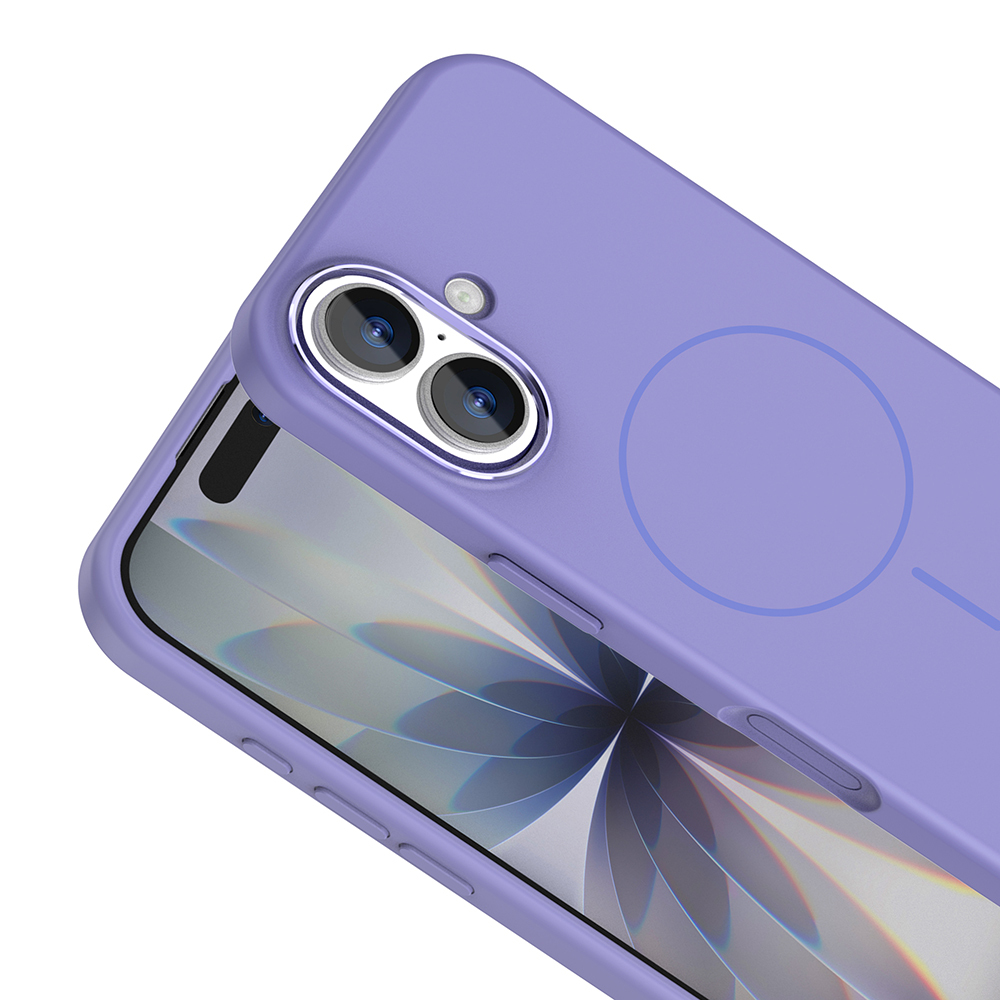 Apple iPhone 17 Kılıf M-Safe Şarj Özellikli Metal Kamera Çerçeveli Zore Edi Silikon Kapak - 17