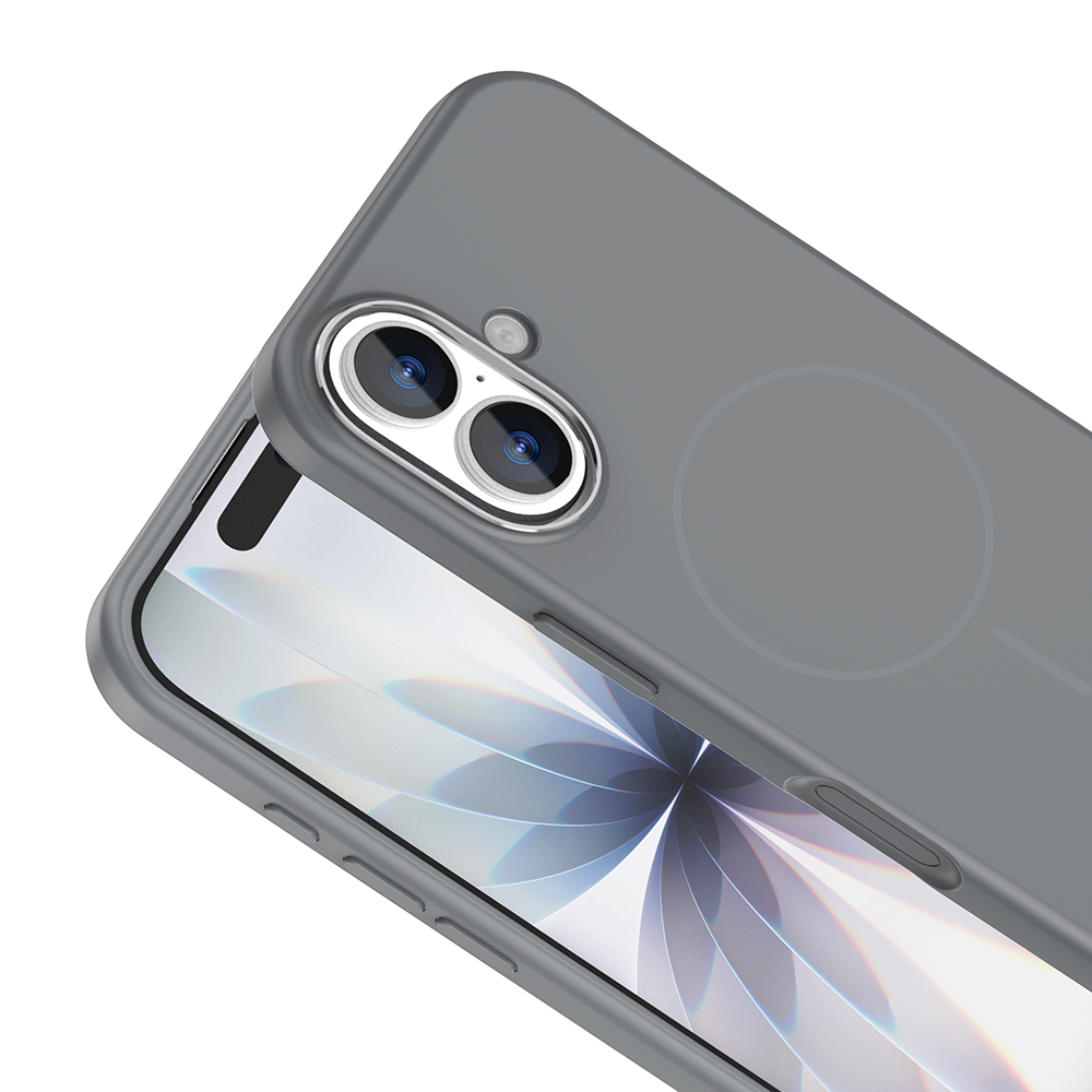 Apple iPhone 17 Kılıf M-Safe Şarj Özellikli Metal Kamera Çerçeveli Zore Edi Silikon Kapak - 18