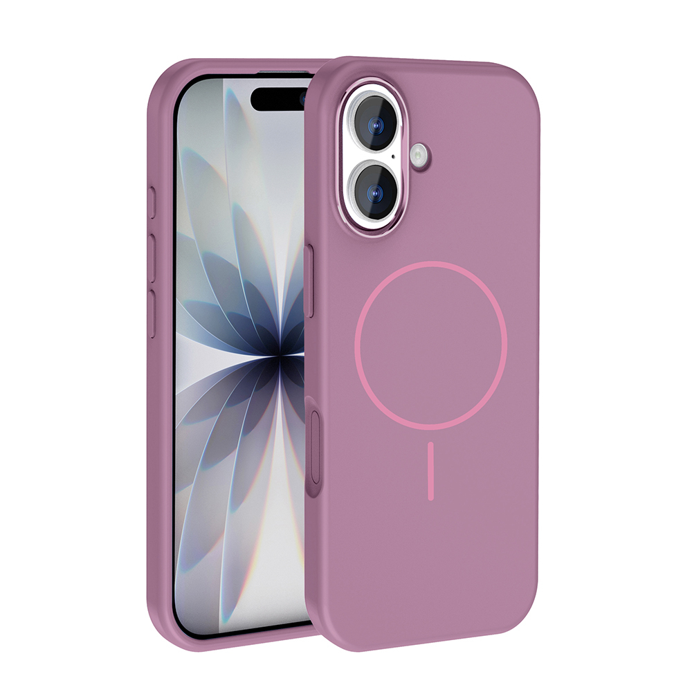 Apple iPhone 17 Kılıf M-Safe Şarj Özellikli Metal Kamera Çerçeveli Zore Edi Silikon Kapak - 8