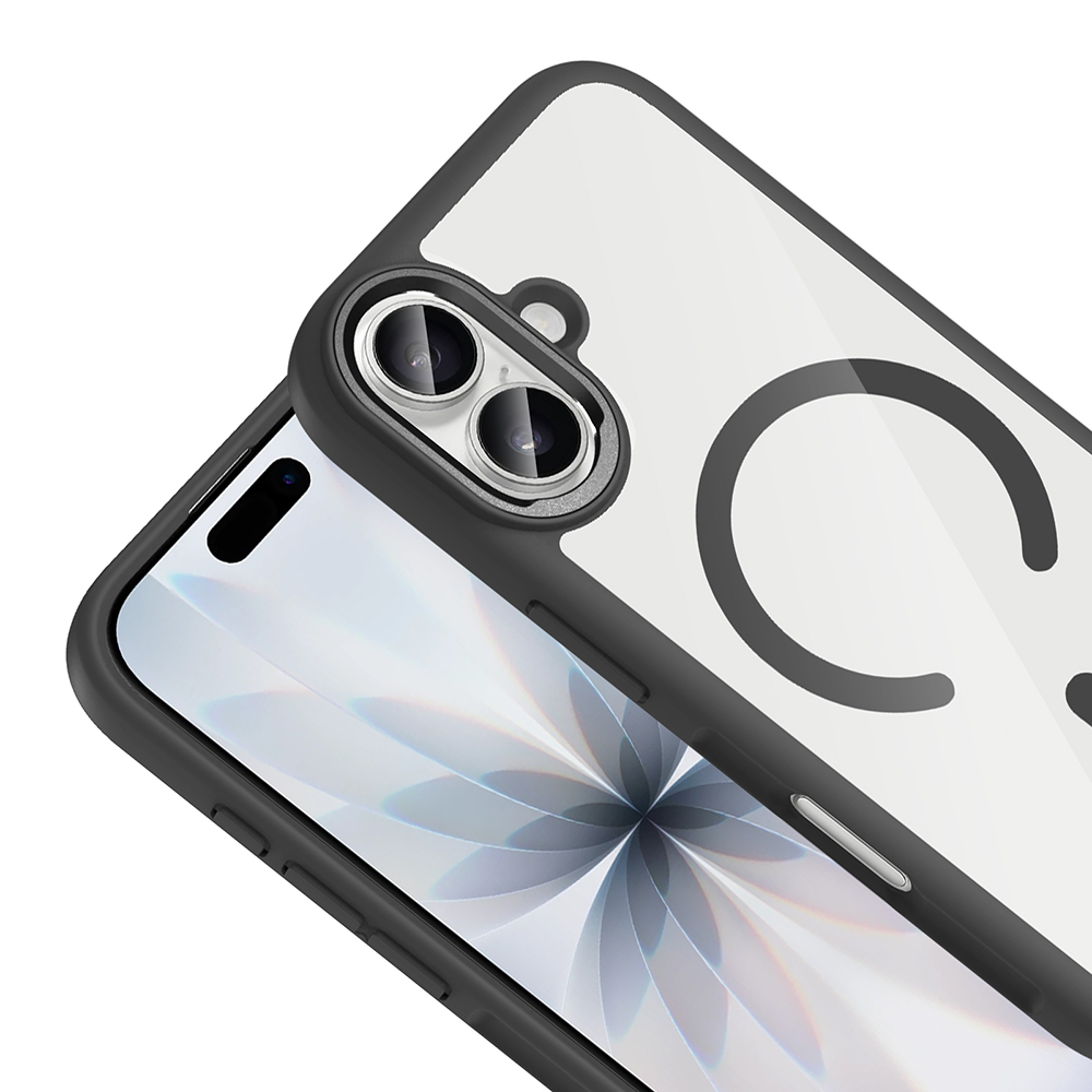 Apple iPhone 17 Kılıf M-Safe Şarj Özellikli Metal Kamera Çerçeveli Zore Tiko Kapak - 12