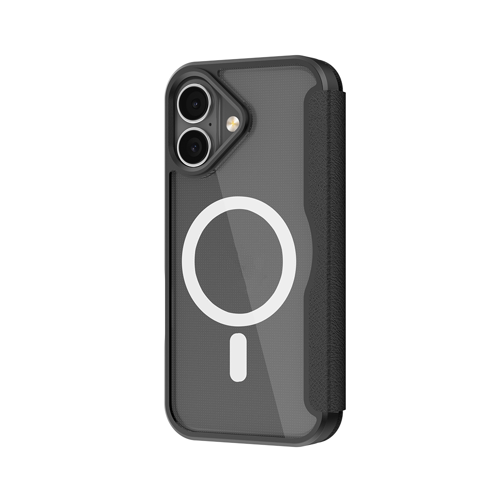 Apple iPhone 17 Kılıf M-Safe Şarj Özellikli Raptic Air Folio Şeffaf Kartlıklı Kapaklı Kılıf - 8