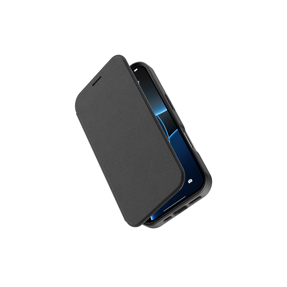 Apple iPhone 17 Kılıf M-Safe Şarj Özellikli Raptic Air Folio Şeffaf Kartlıklı Kapaklı Kılıf - 5