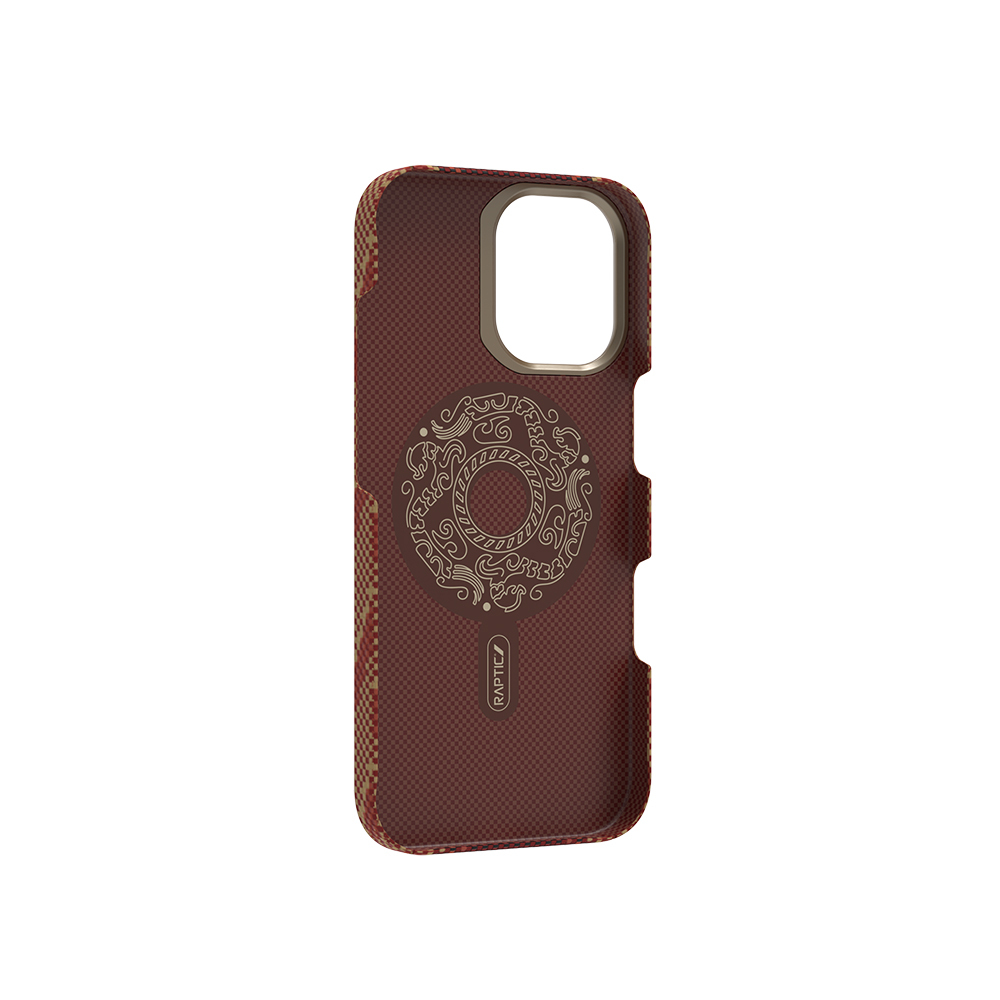 Apple iPhone 17 Kılıf M-safe Şarj Özellikli Raptic Aramid Skin Bionic Serisi Kapak - 4