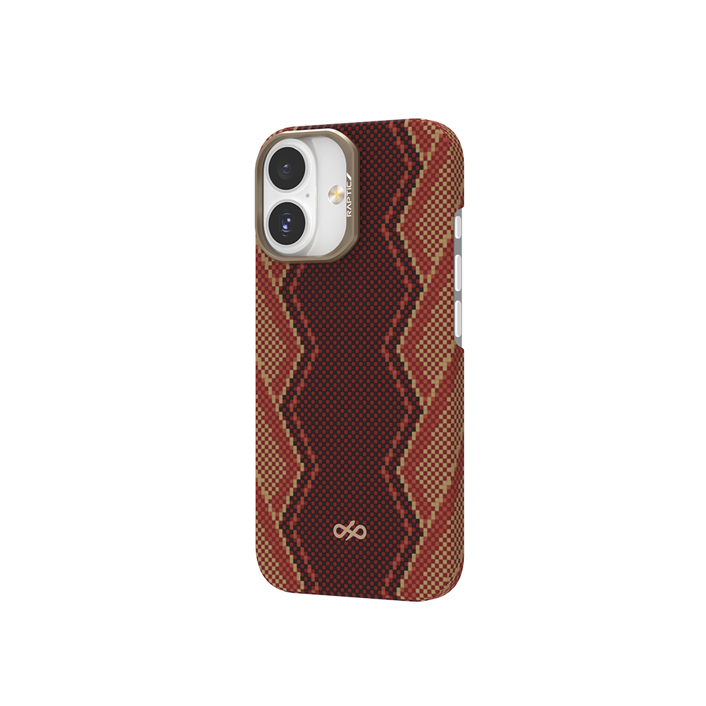 Apple iPhone 17 Kılıf M-safe Şarj Özellikli Raptic Aramid Skin Bionic Serisi Kapak - 5