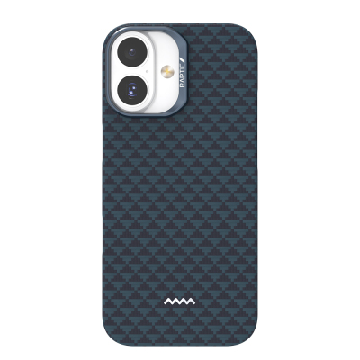 Apple iPhone 17 Kılıf M-safe Şarj Özellikli Raptic Aramid Skin Origin Serisi Kapak Lacivert