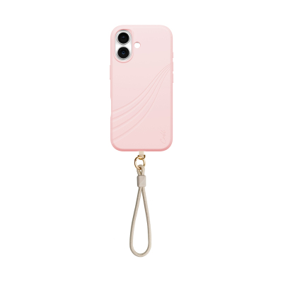 Apple iPhone 17 Kılıf M-safe Şarj Özellikli Soft Arka Yüzey Askı İpli Coehl Serina Kapak Pembe