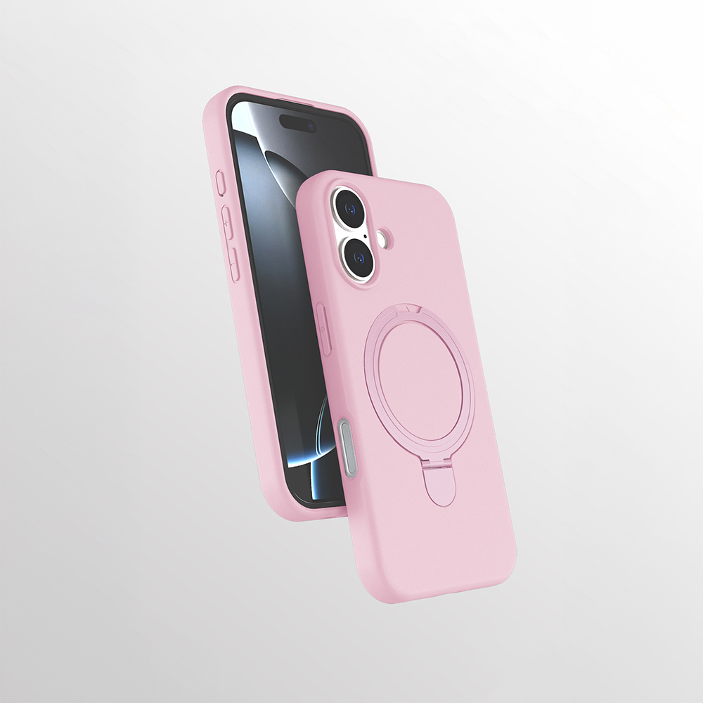 Apple iPhone 17 Kılıf M-safe Şarj Özellikli Standlı Zore Samara Kapak - 1