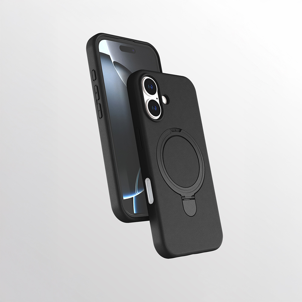 Apple iPhone 17 Kılıf M-safe Şarj Özellikli Standlı Zore Samara Kapak - 3