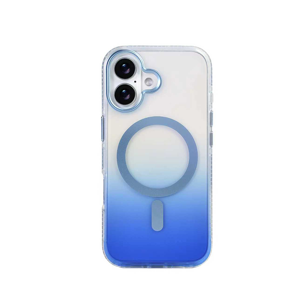 Apple iPhone 17 Kılıf M-safe Şarj Özellikli Transparan Renk Geçişli Zore Toros Kapak - 8