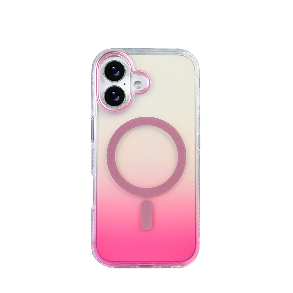 Apple iPhone 17 Kılıf M-safe Şarj Özellikli Transparan Renk Geçişli Zore Toros Kapak - 10