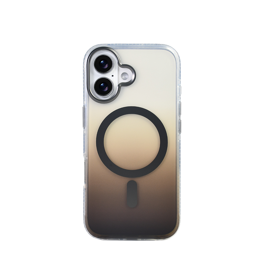 Apple iPhone 17 Kılıf M-safe Şarj Özellikli Transparan Renk Geçişli Zore Toros Kapak - 14