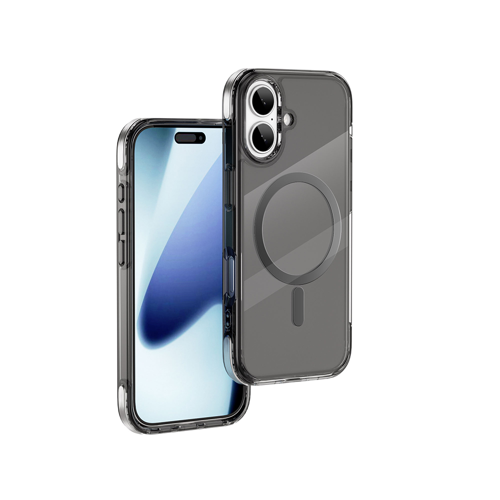 Apple iPhone 17 Kılıf M-safe Şarj Özellikli Wiwu MCC-702 Titanyum Pro Serisi Sert PC Kapak - 1