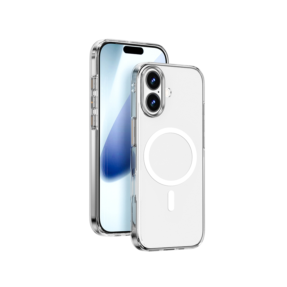 Apple iPhone 17 Kılıf M-safe Şarj Özellikli Wiwu YXK-208 Invisible Ultra Sert PC Kapak - 1