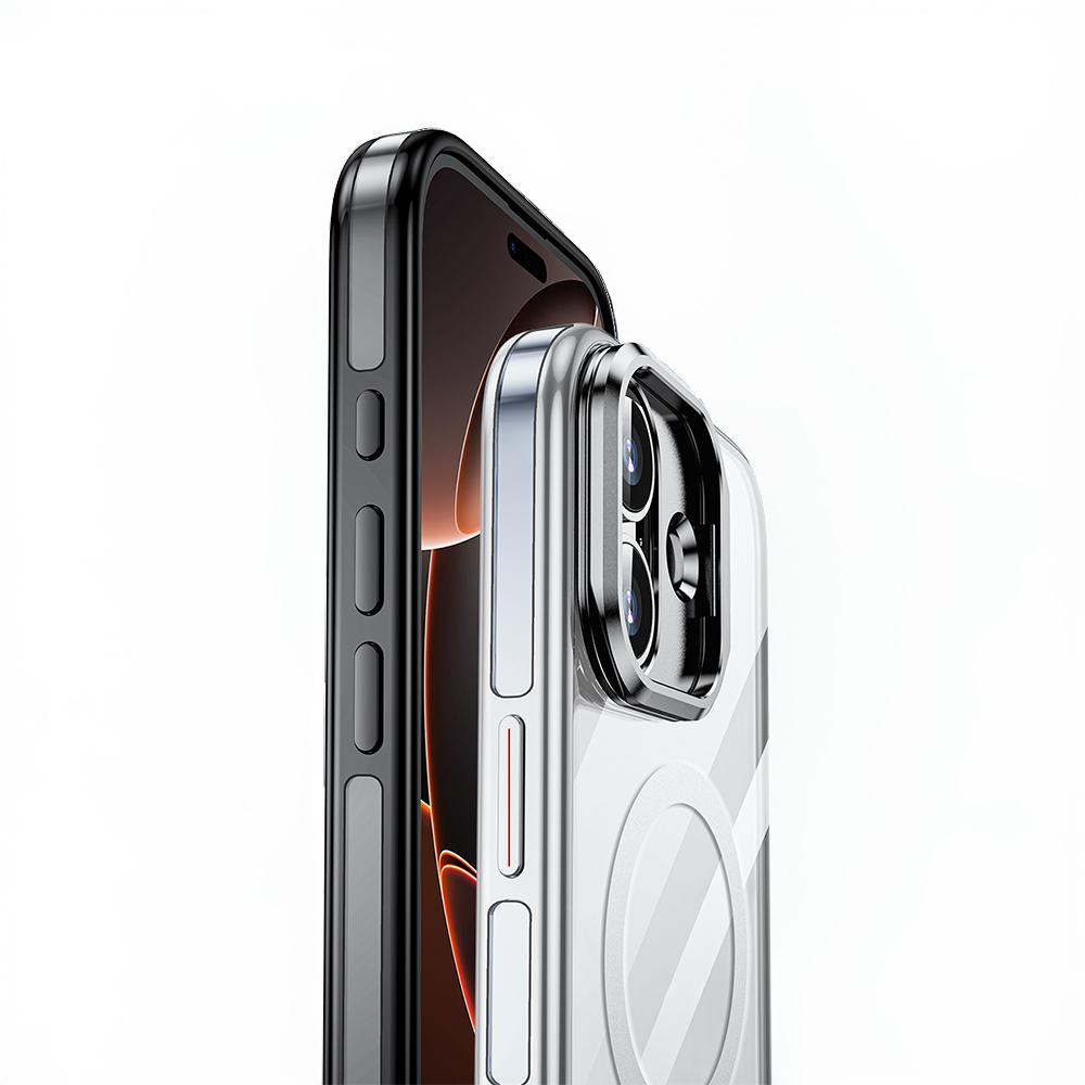 Apple iPhone 17 Kılıf M-safe Şarj Özellikli Wlons Standlı Efsane Kapak - 11