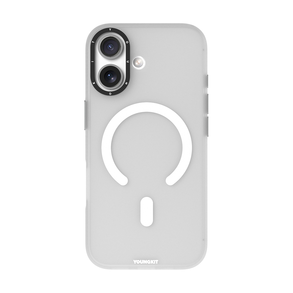 Apple iPhone 17 Kılıf M-safe Şarj Özellikli Youngkit Hidden Sand Serisi Kapak - 1