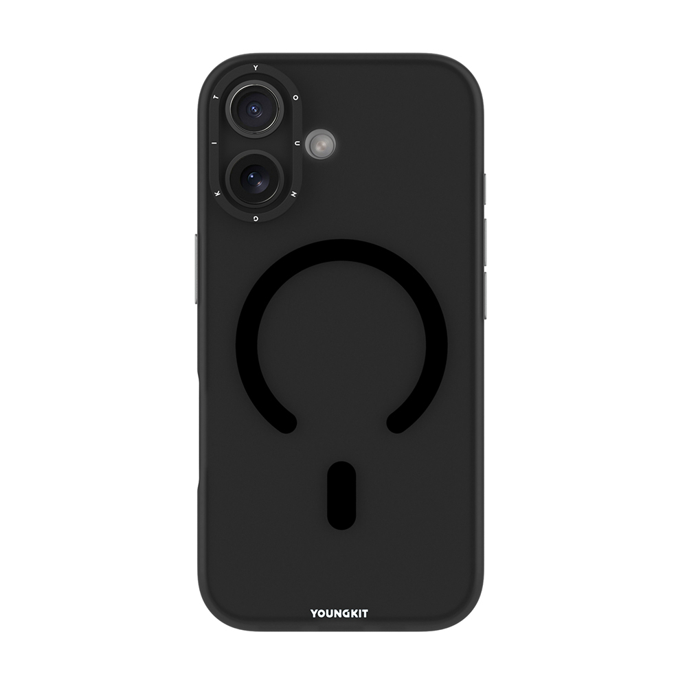 Apple iPhone 17 Kılıf M-safe Şarj Özellikli Youngkit Hidden Sand Serisi Kapak - 3