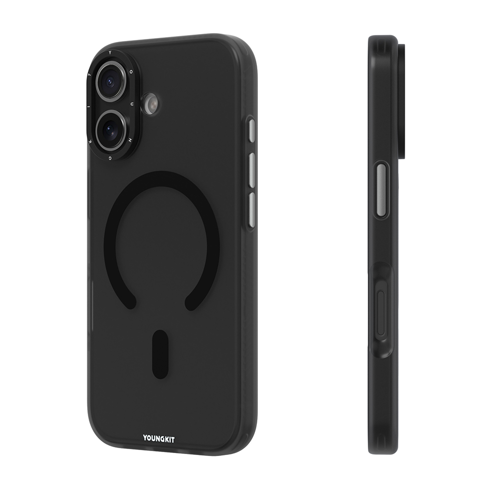 Apple iPhone 17 Kılıf M-safe Şarj Özellikli Youngkit Hidden Sand Serisi Kapak - 4