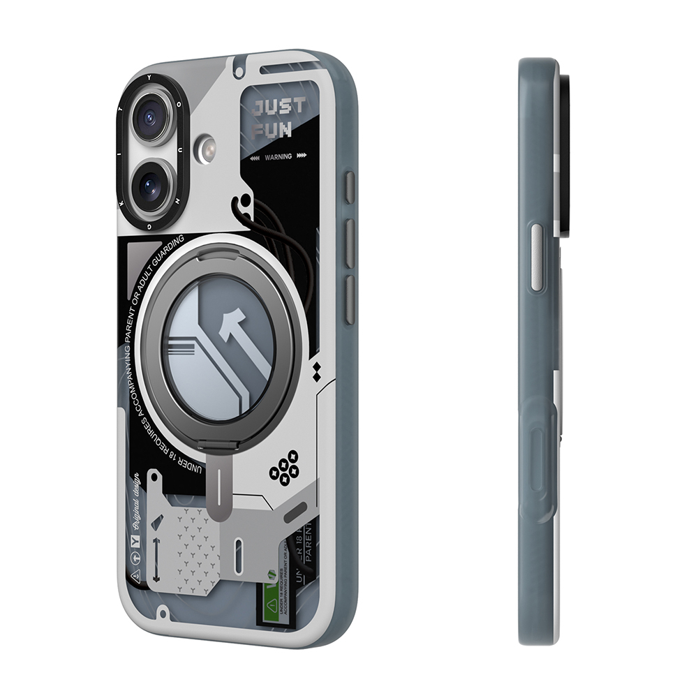 Apple iPhone 17 Kılıf M-safe Şarj Özellikli Youngkit Starship Serisi Kapak - 5