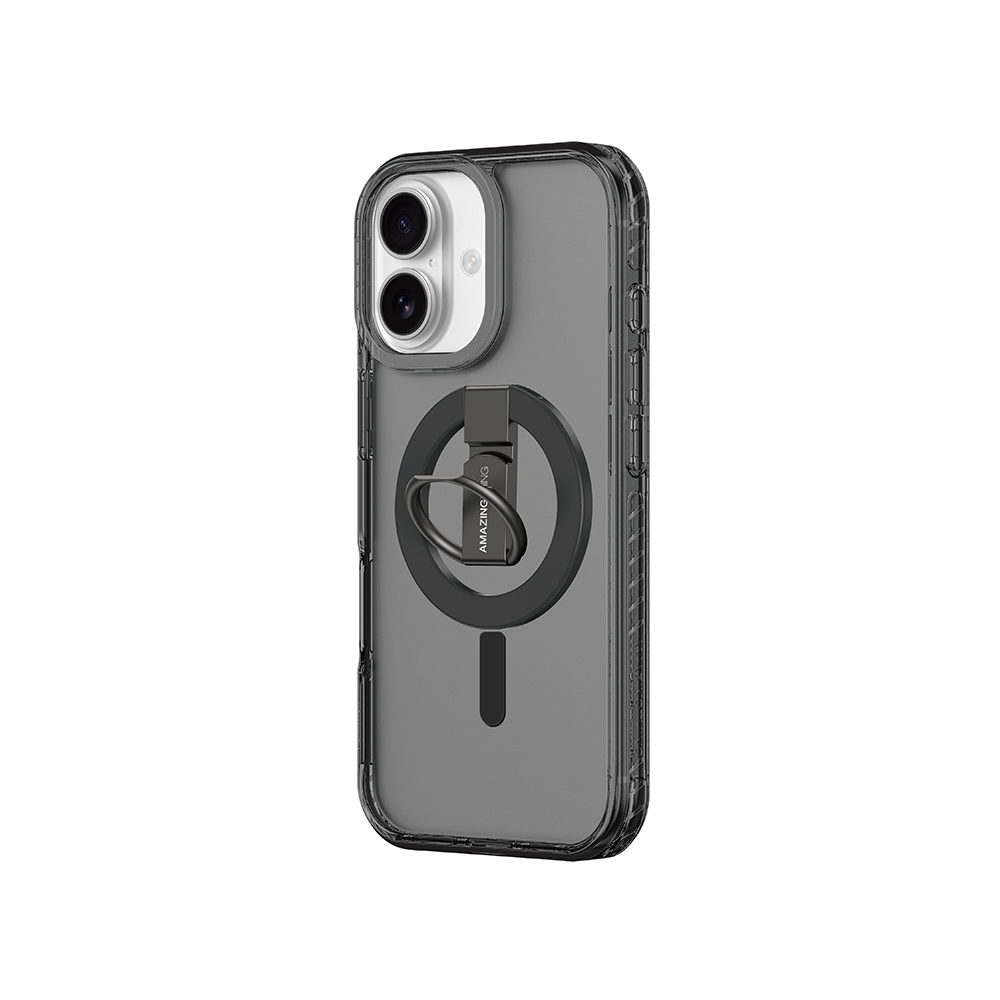 Apple iPhone 17 Kılıf M-safe Şarj Özellikli Yüzük Standlı Amazingthing Titan Pro Serisi Kapak - 5
