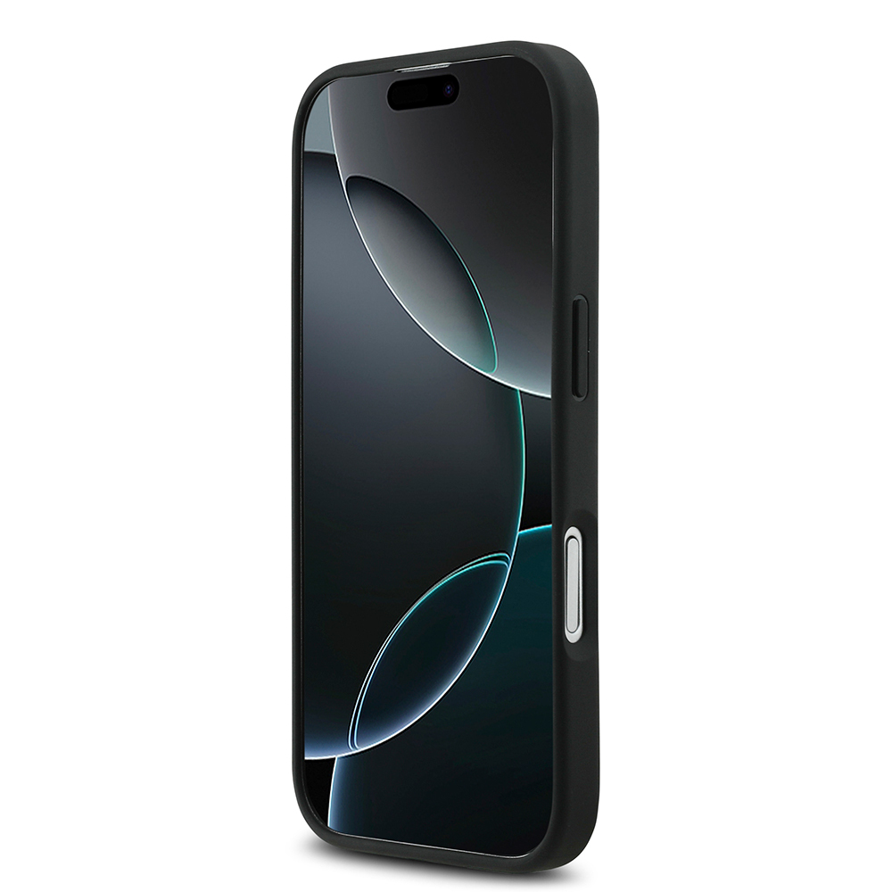 Apple iPhone 17 Kılıf Mercedes Benz Orjinal Lisanslı M-safe Şarj Özellikli Dokulu Desenli Deri Kapak - 6