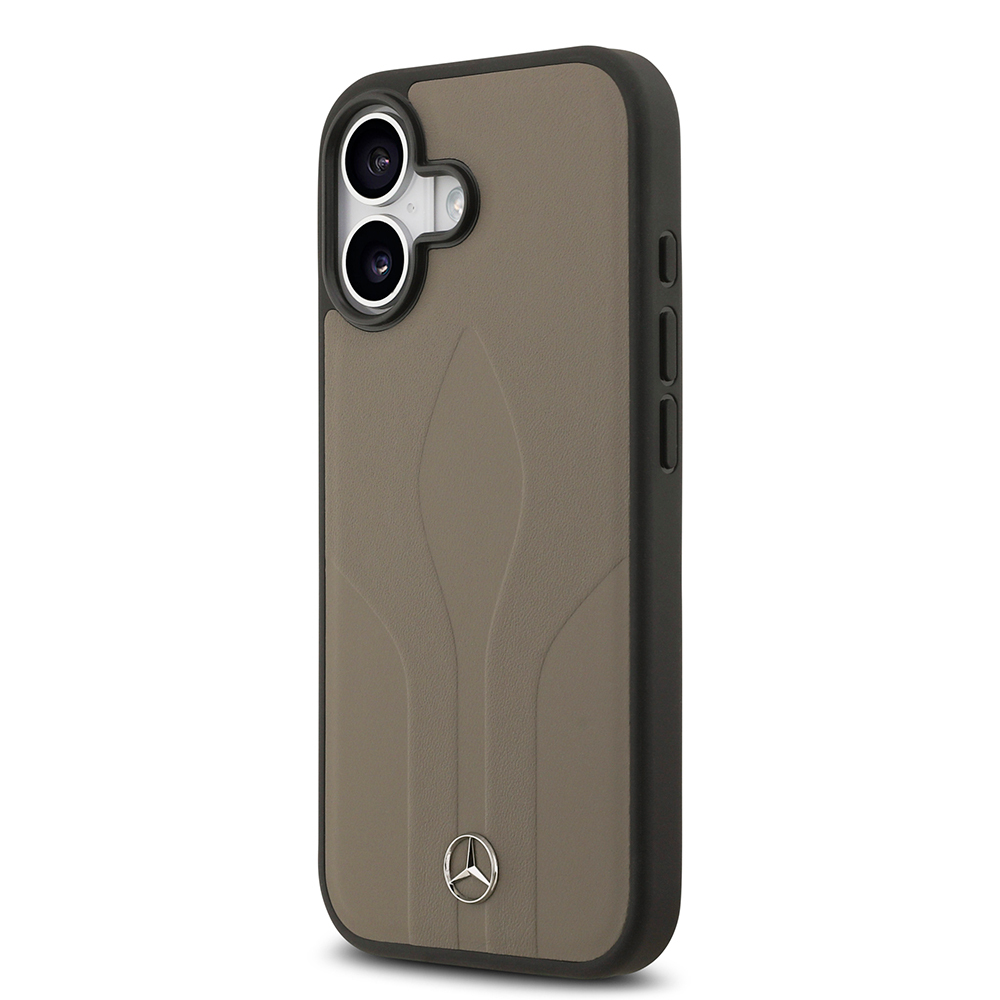 Apple iPhone 17 Kılıf Mercedes Benz Orjinal Lisanslı M-safe Şarj Özellikli Dokulu Desenli Deri Kapak - 11