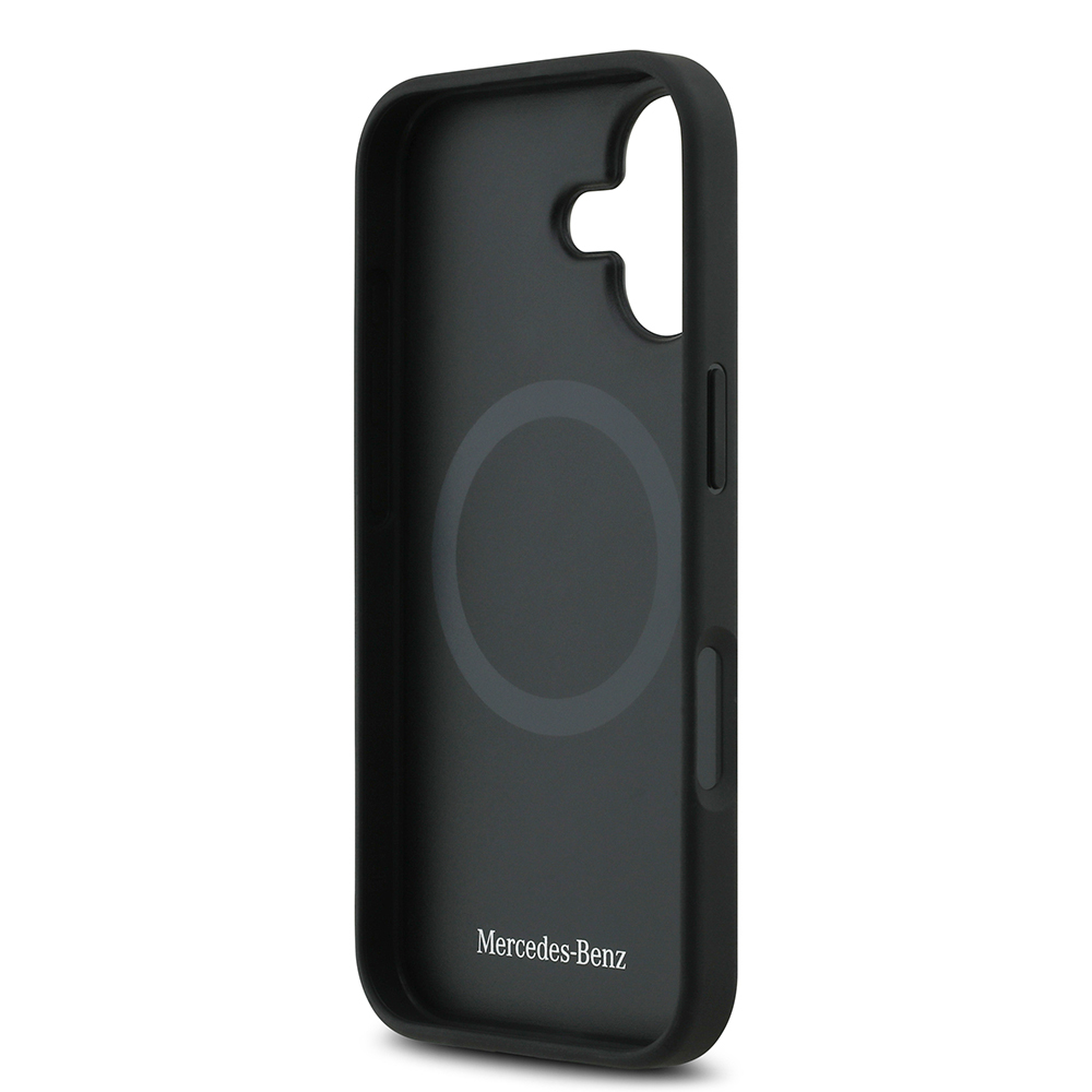 Apple iPhone 17 Kılıf Mercedes Benz Orjinal Lisanslı M-safe Şarj Özellikli Hakiki Deri Nostaljik Yıldız Dizayn Kapak - 8