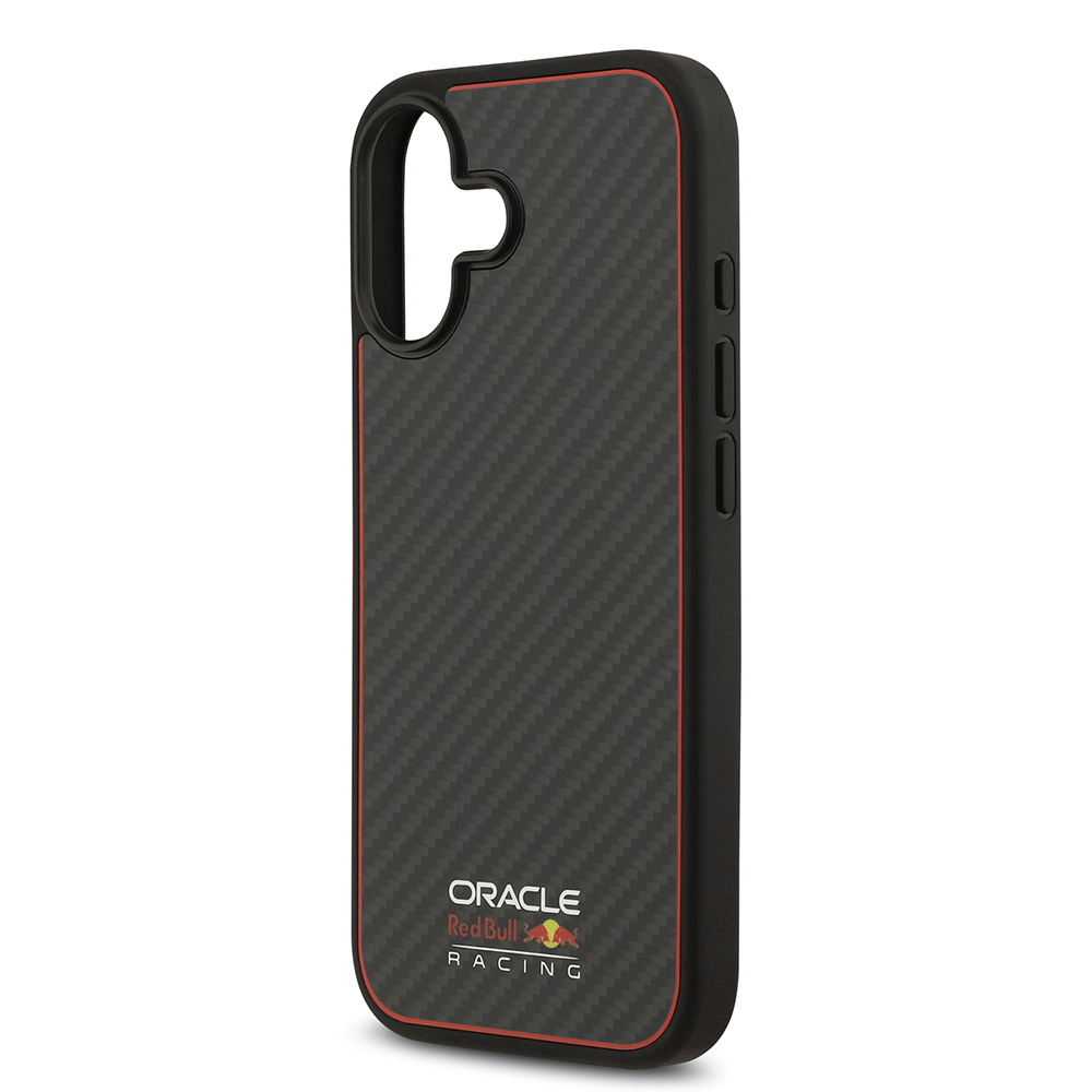 Apple iPhone 17 Kılıf Redbull Orjinal Lisanslı M-safe Şarj Özellikli Karbon Fiber Parlayan Logolu Kevlar Kapak - 8