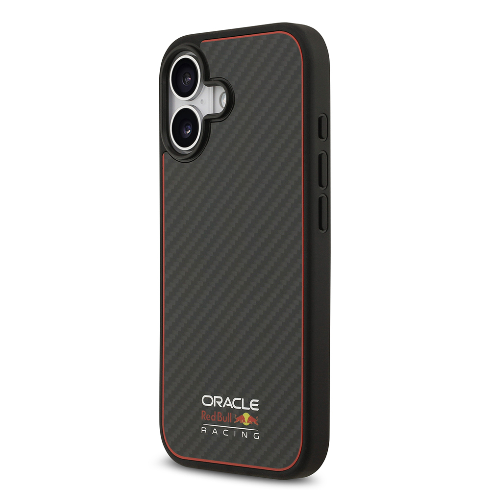 Apple iPhone 17 Kılıf Redbull Orjinal Lisanslı M-safe Şarj Özellikli Karbon Fiber Parlayan Logolu Kevlar Kapak - 5