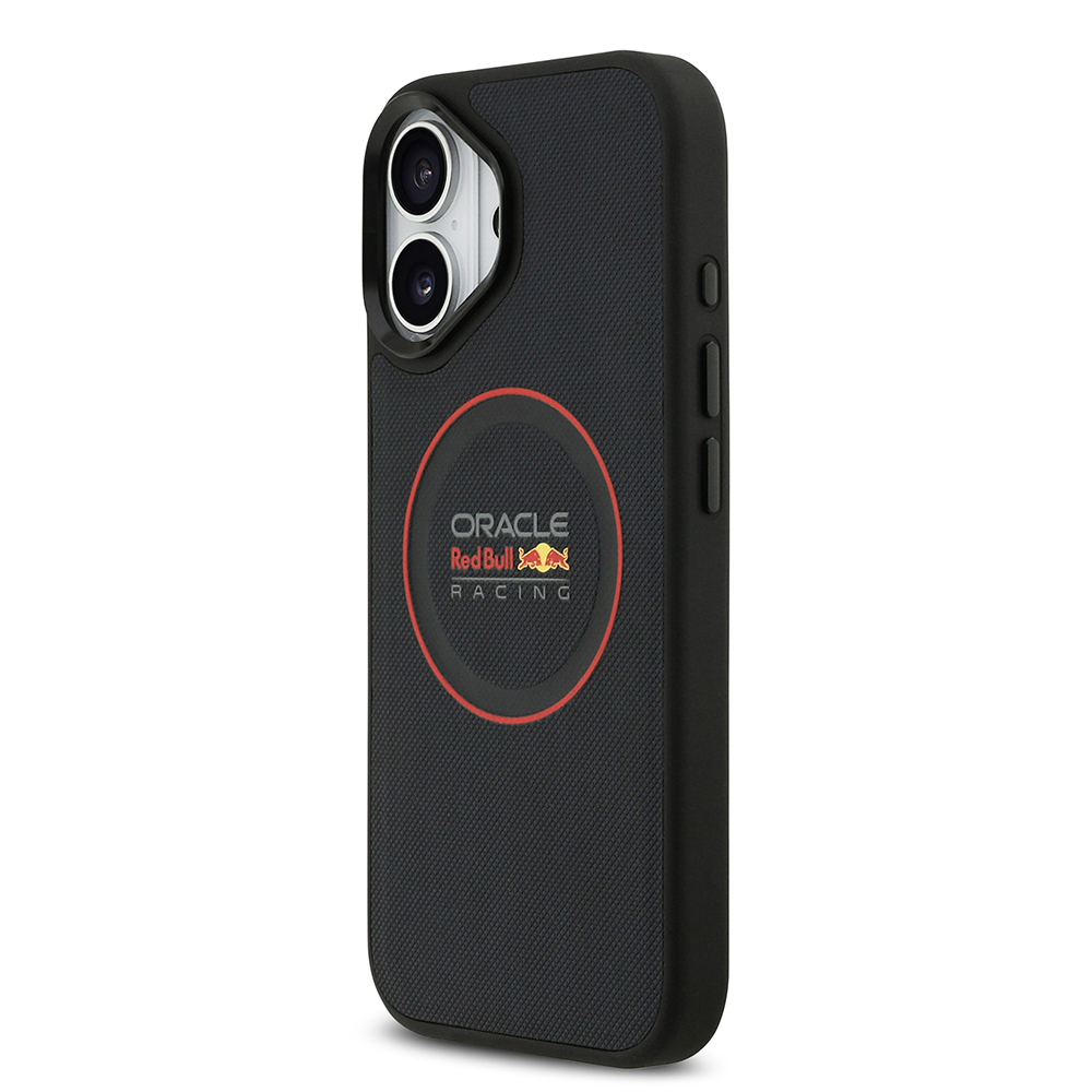 Apple iPhone 17 Kılıf Redbull Orjinal Lisanslı M-safe Şarj Özellikli Kırmızı Halka ve Logo Kabartmalı PU Deri Kapak - 3