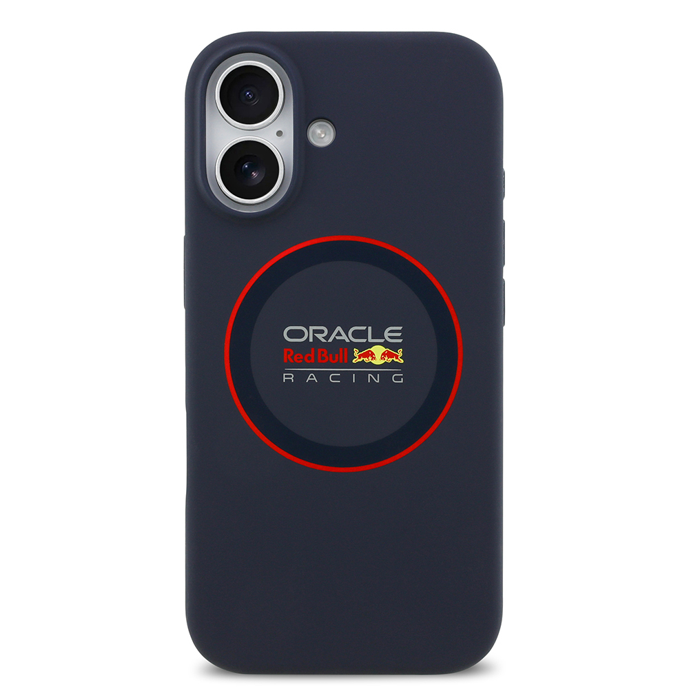 Apple iPhone 17 Kılıf Redbull Orjinal Lisanslı M-safe Şarj Özellikli Kırmızı Halka ve Logo Silikon Kapak - 4