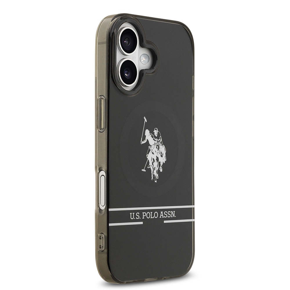 Apple iPhone 17 Kılıf U.S. Polo Assn. Orjinal Lisanslı M-safe Şarj Özellikli IML Double Horse Stripe Logolu Kapak - 5