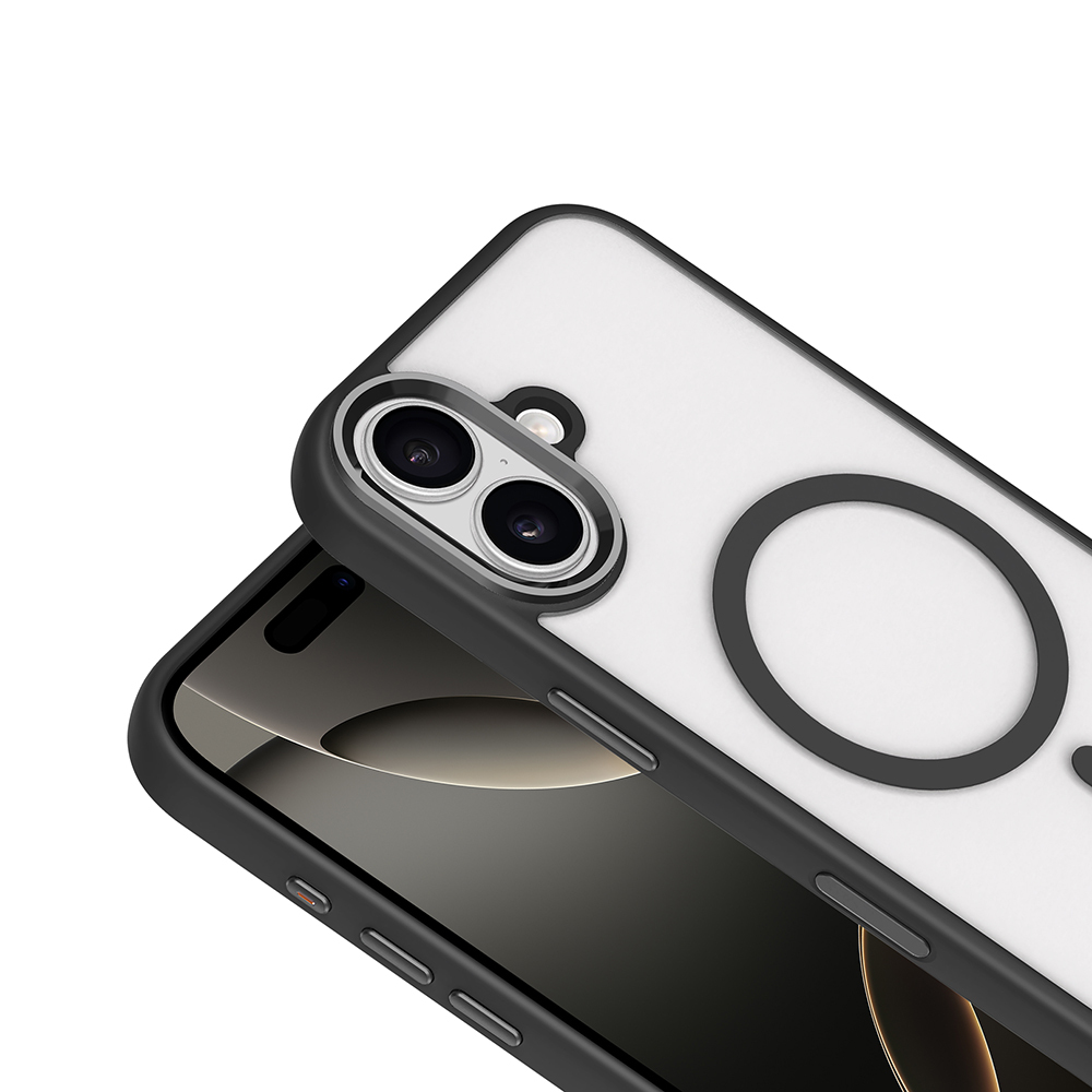 Apple iPhone 17 Kılıf Wireless Şarj Özellikli Zore Krom M-safe Silikon Kapak - 12