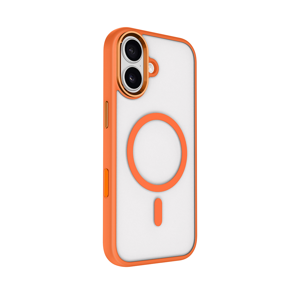 Apple iPhone 17 Kılıf Wireless Şarj Özellikli Zore Krom M-safe Silikon Kapak - 7