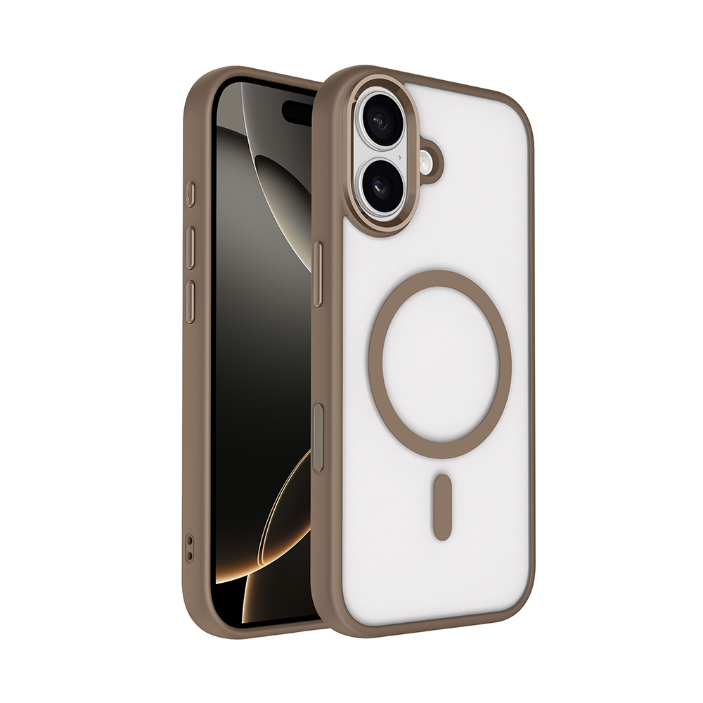 Apple iPhone 17 Kılıf Wireless Şarj Özellikli Zore Krom M-safe Silikon Kapak - 6