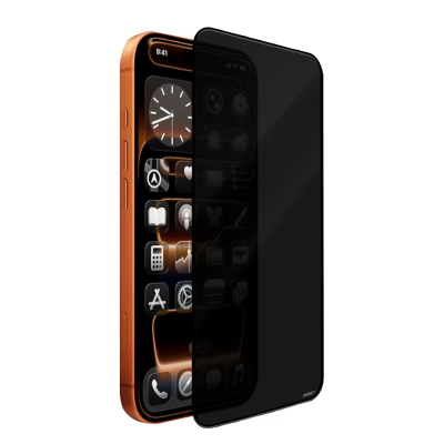 Apple iPhone 17 Mohseven Sapphire Coating 3D Glue Privacy Ghost Tempered Glass Screen Protector Black