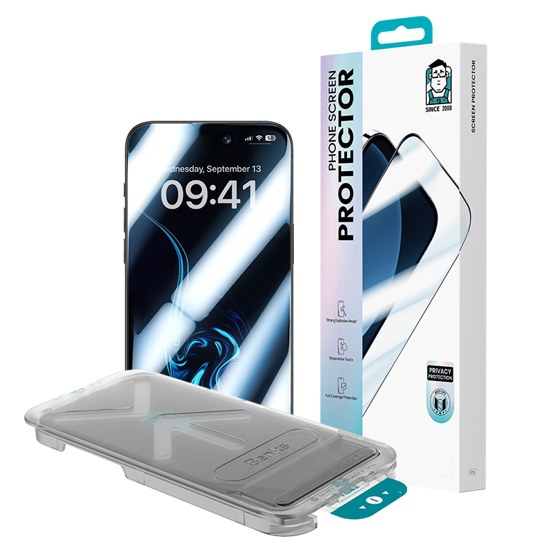 Apple iPhone 17 Pro Benks Ultra Shield 0.3mm Privacy Ekran Koruyucu + Kolay Uygulama Aparatlı - 7