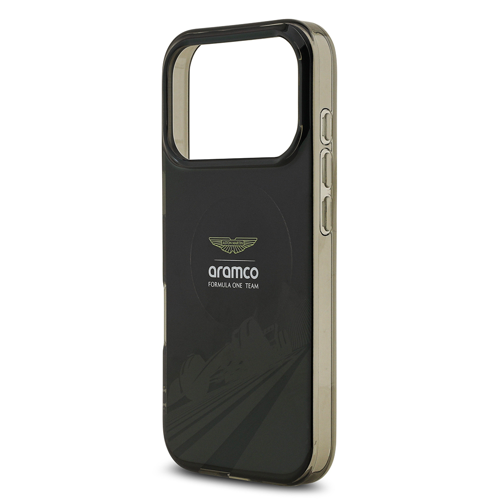 Apple iPhone 17 Pro Case Aston Martin Original Licensed M-Safe Charging Feature IML Print Logo Formula Design Cover - 7