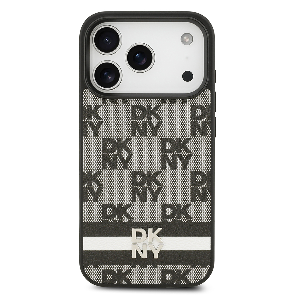 Apple iPhone 17 Pro Case DKNY Original Licensed M-safe Charging Feature 3D Printed Metal Logo Cover - 4